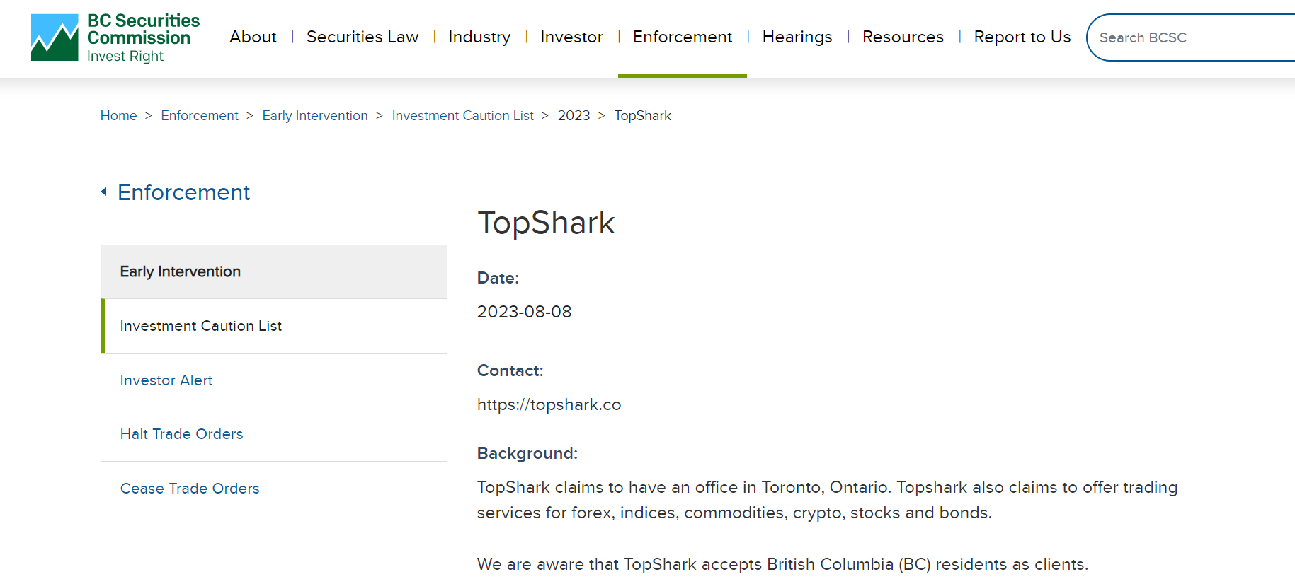 TopShark, TopShark review, TopShark scam, TopShark broker review, TopShark scam broker review