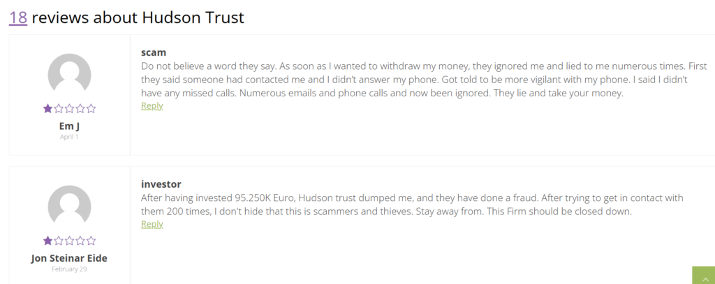 Hudson Trust, Hudson Trust broker review, Hudson Trust scam broker, Hudson Trust scam review, Hudson Trust review