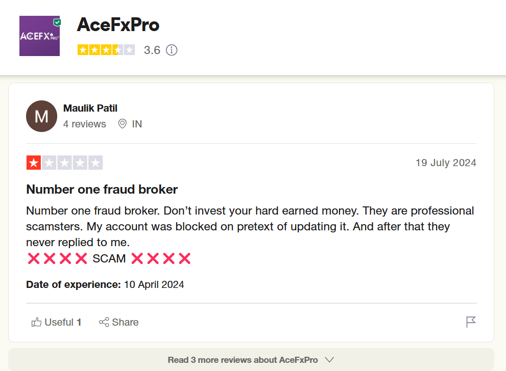 AceFxPro, AceFxPro broker review, AceFxPro scam broker, AceFxPro scam review, AceFxPro review