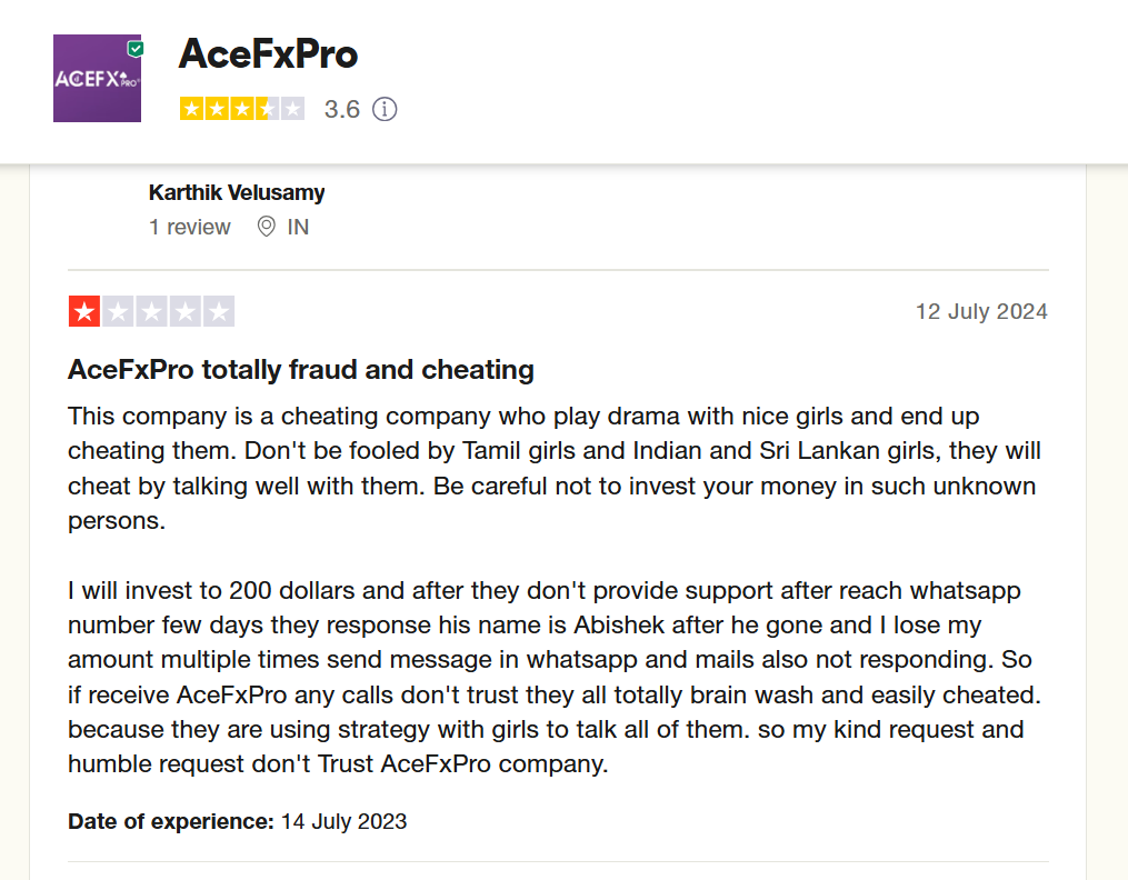 AceFxPro, AceFxPro broker review, AceFxPro scam broker, AceFxPro scam review, AceFxPro review